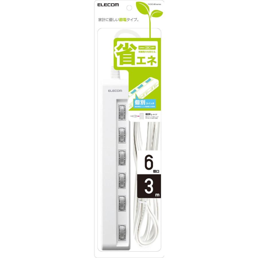 ELECOM（エレコム） 電源タップ 延長コード コンセント タップ