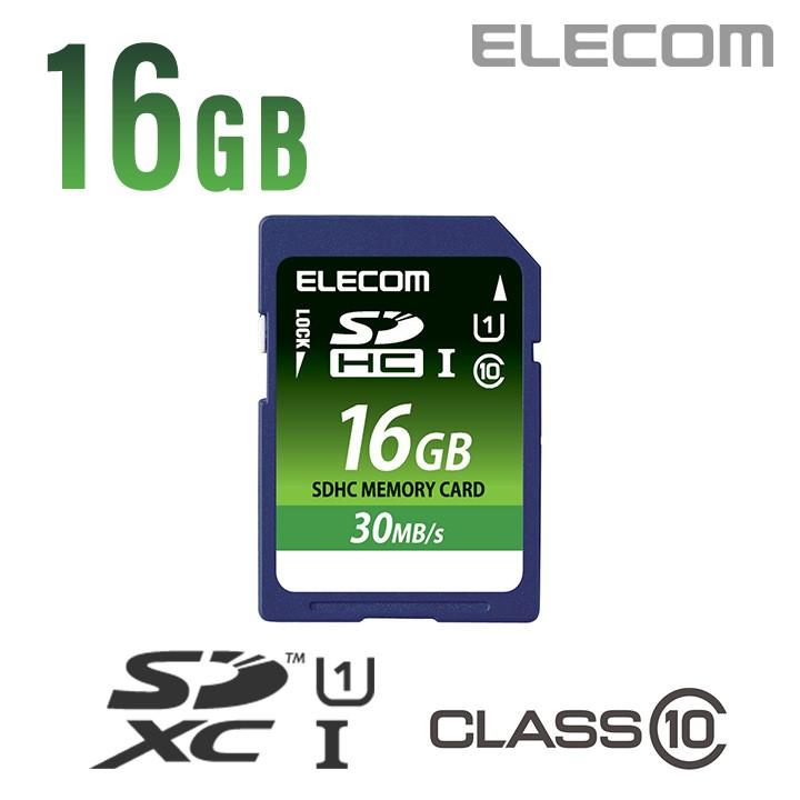 エレコム SDカード SDHC データ復旧サービス付 UHS-I 16GB 16GB┃MF ...