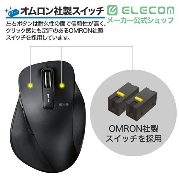 ELECOM（エレコム） 無線マウス ワイヤレスマウス EX-G 握りの極み