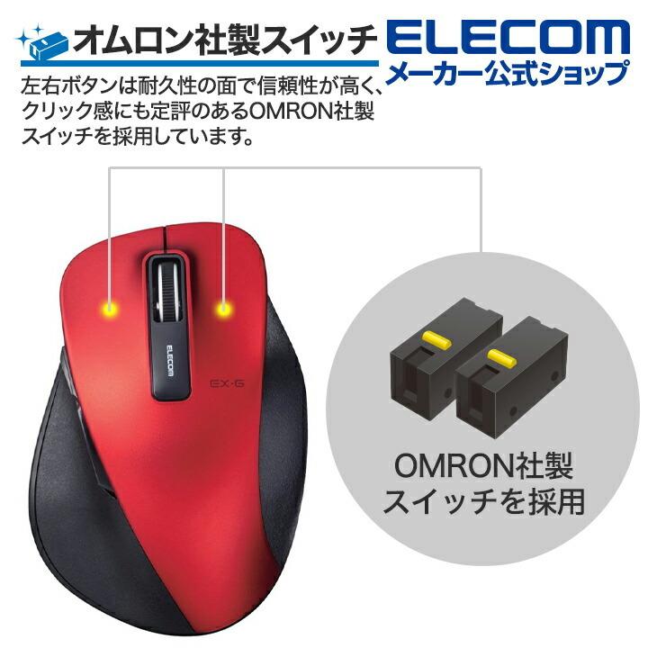ELECOM エレコム 無線マウス ワイヤレスマウス EX-G 握りの極み