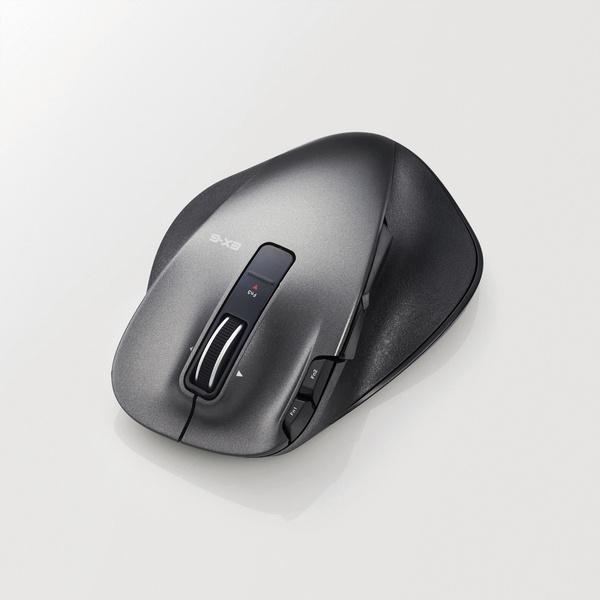 エレコム 無線マウス ワイヤレスマウス EX-G 握りの極み 無線 8ボタン+チルト ワイヤレス マウス Lサイズ UltimateLaser ブラック Lサイズ┃M-XGL20DLBK｜elecom｜02