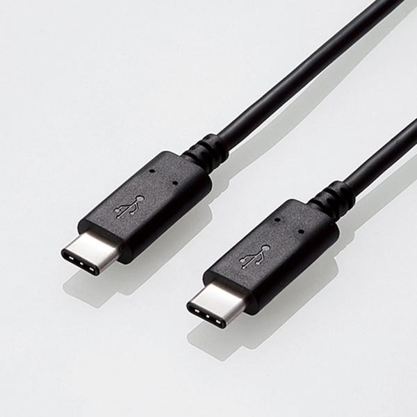 エレコム USB2.0ケーブル（Type-C-TypeC）/1.0m ブラック 1.0m U2C-CC5P10NBK | ELECOM | 01