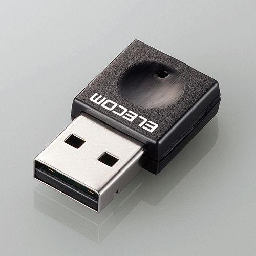 エレコム USB無線LANアダプタ 小型 無線LAN子機 11n/g/b 300Mbps ブラック  ブラック┃WDC-300SU2SBK｜elecom