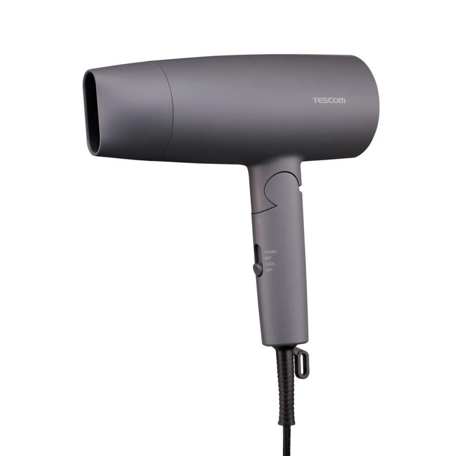テスコム ハンドドライヤー プロテクトイオン ヘアドライヤー イオンタイプ 大風量 速乾 セットフード付き グレー TESCOM TD361A-H | ELECOM | 01
