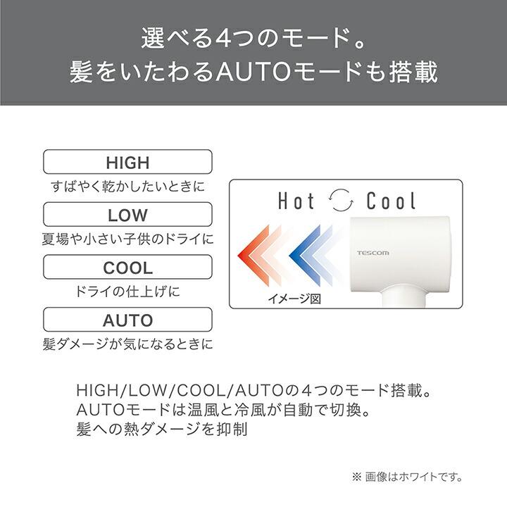 ELECOM（エレコム） テスコム マイナスイオン ヘアドライヤー 速い