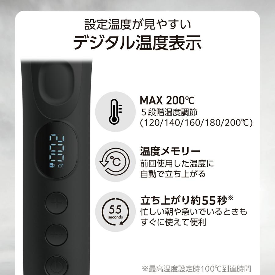ELECOM（エレコム） テスコム ヘアーアイロン カール 32mm アイロン AC