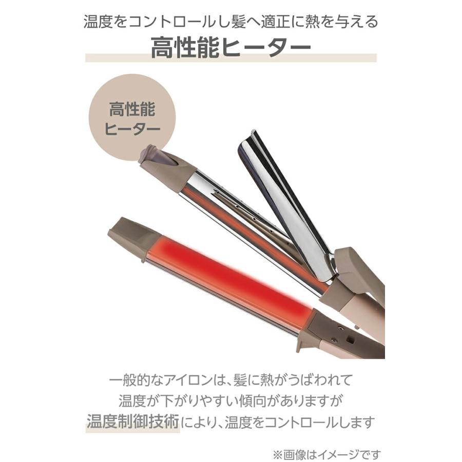 ELECOM（エレコム） テスコム ヘアアイロン カールアイロン コテ 26mm