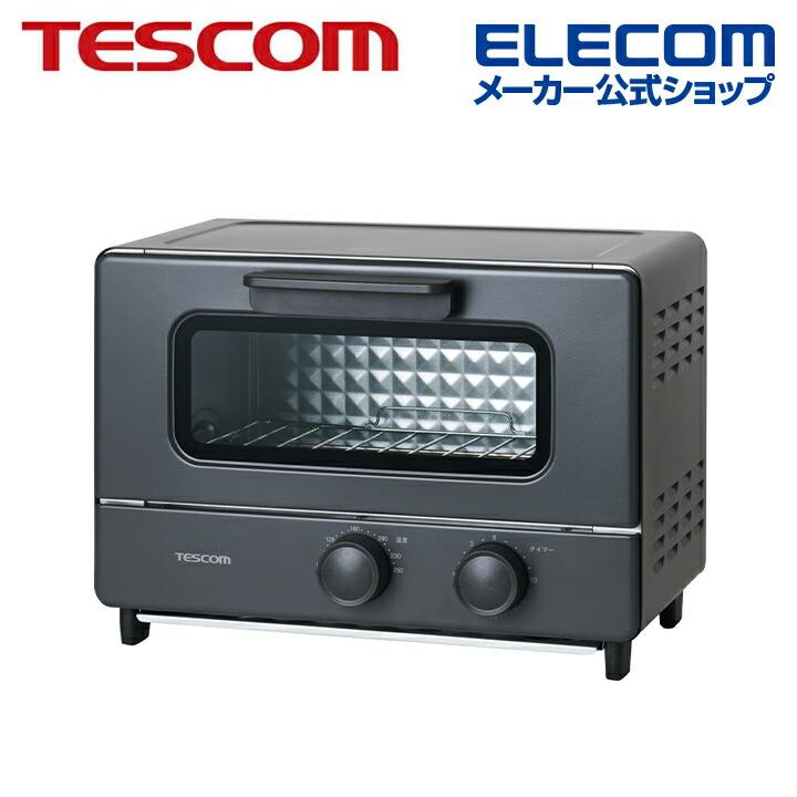 ELECOM（エレコム） テスコム オーブントースター 2枚焼き 石英管