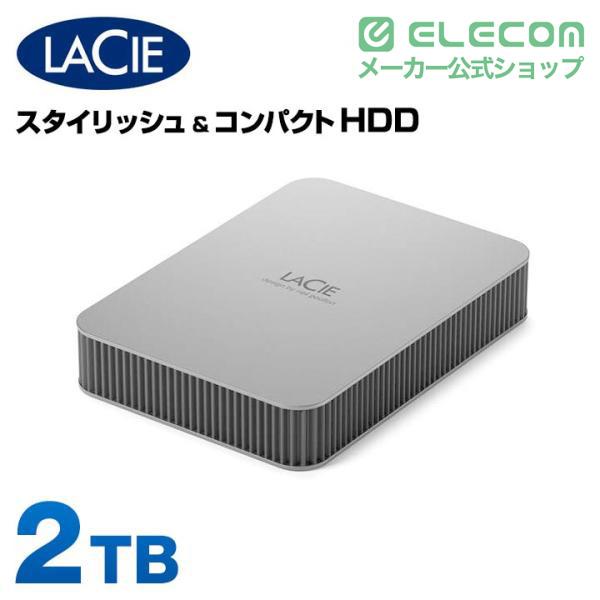 LaCie 外付けハードディスク 2TB 使用短 ELECOM（エレコム） LaCie Mobile Drive 2TB ポータブル 外付け HDD