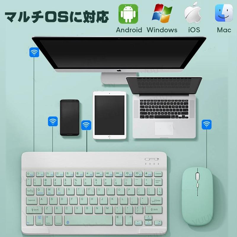 Bluetooth キーボード マウス セット iPad iPhone 対応 可愛い スマホ