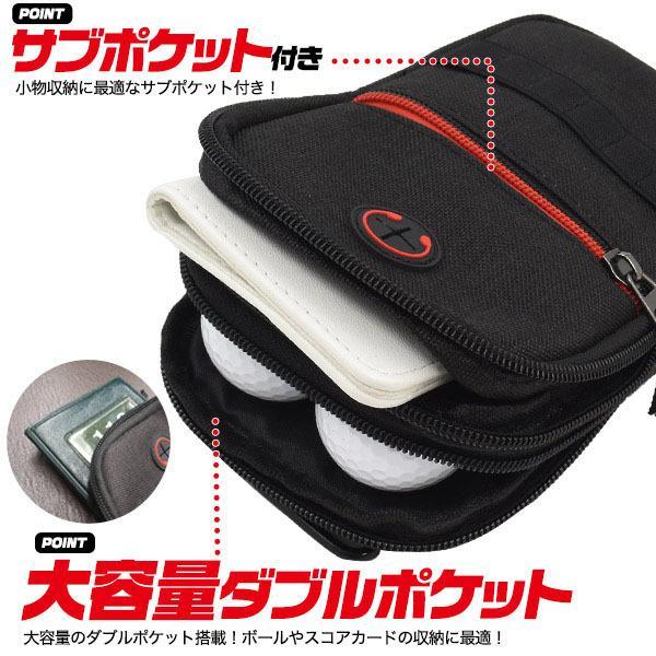ゴルフ ベルト ポーチ ラウンド ポーチ ゴルフ 小物入 ゴルフ バッグ ゴル フティーケース ゴルフラウンド 用品 ゴルフボールケース おすすめ | ブランド登録なし | 03