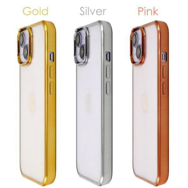 iPhone 14 ケース 大人可愛い メタリック ソフト クリアケース iPhone14 アイフォン アイホン カバー かわいい おしゃれ ソフトケース シンプル | ブランド登録なし | 03