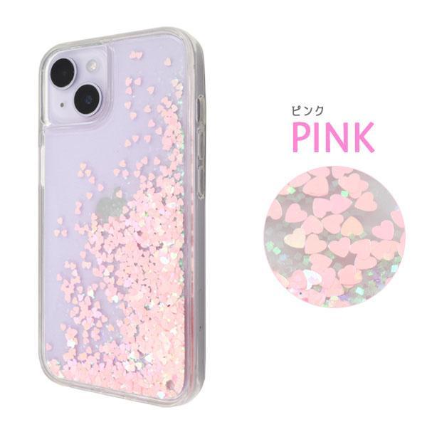 iPhone 14 ケース 大人可愛い キラキラ ハート型 ラメ iPhone14 アイフォン14 アイホン14 カバー かわいい カワイイ おしゃれ クリアケース きれい | ブランド登録なし | 03