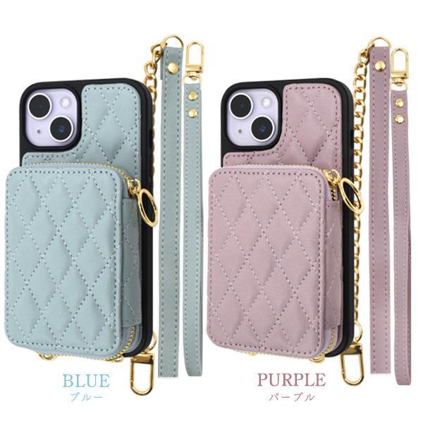 iPhone 14 ケース 大人可愛い ショルダーストラップ付 キルト調 ソフトレザー iPhone14 アイフォン14 アイホン14 カバー かわいい おしゃれ 上品 | ブランド登録なし | 08