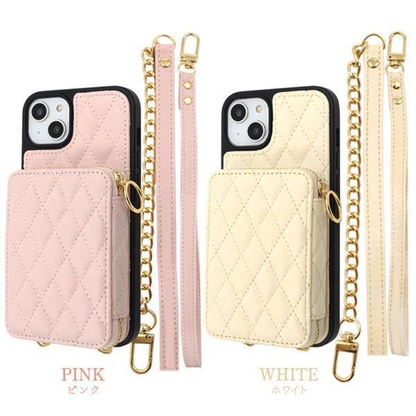 iPhone 14 plus ケース 大人可愛い ストラップ付 キルト調 ソフトレザー iPhone14 プラス アイフォン アイホン カバー かわいい カワイイ おしゃれ | ブランド登録なし | 07