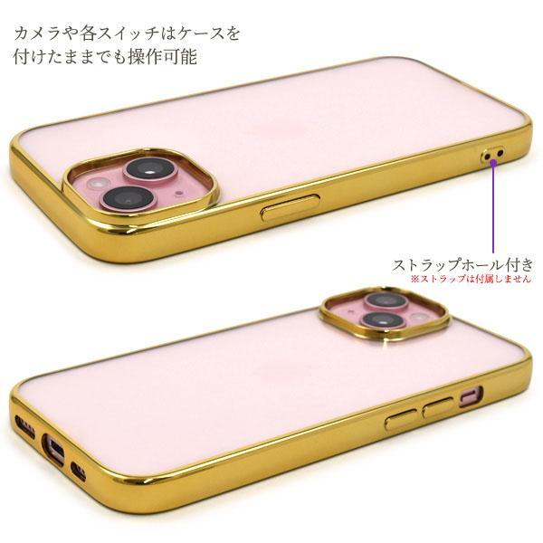 iPhone 15 ケース 大人可愛い メタル クリアケース iPhone15 アイフォン アイホン カバー かわいい おしゃれ ソフトケース シンプル 上品 | ブランド登録なし | 02