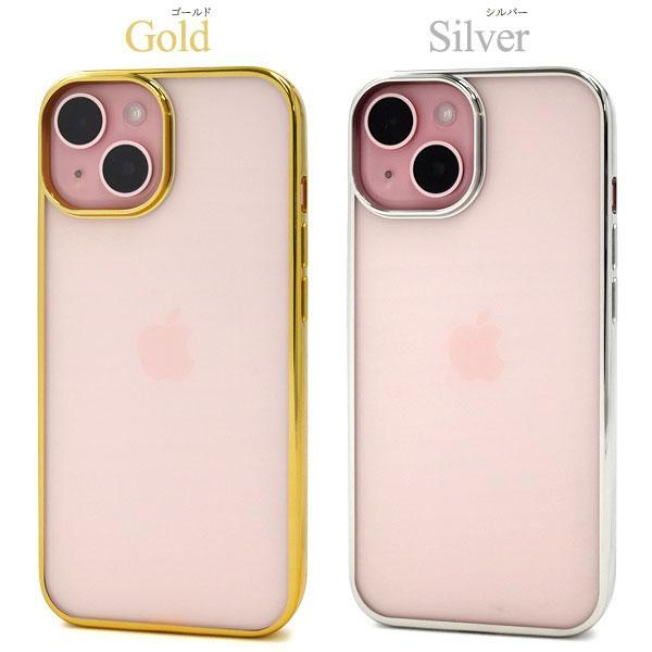 iPhone 15 ケース 大人可愛い メタル クリアケース iPhone15 アイフォン アイホン カバー かわいい おしゃれ ソフトケース シンプル 上品 | ブランド登録なし | 04