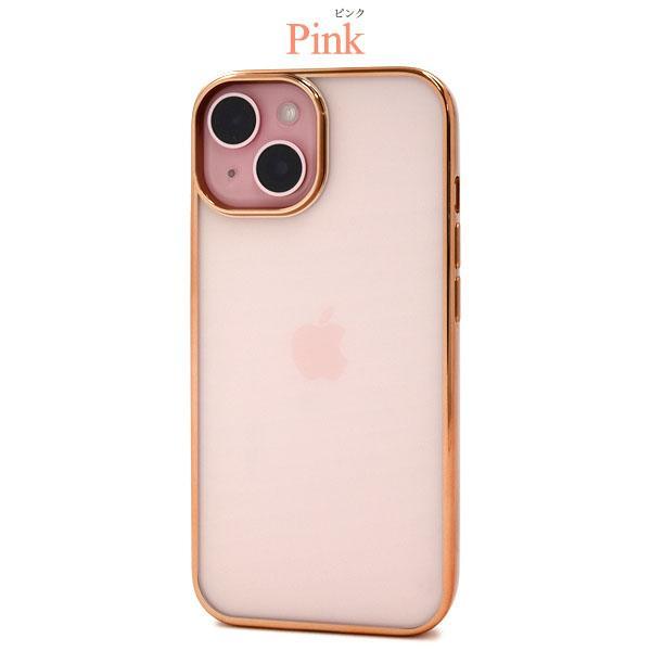 iPhone 15 ケース 大人可愛い メタル クリアケース iPhone15 アイフォン アイホン カバー かわいい おしゃれ ソフトケース シンプル 上品 | ブランド登録なし | 05