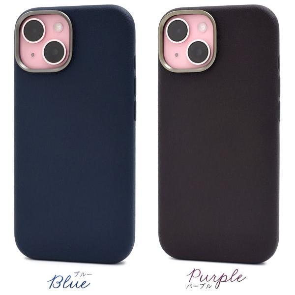 iPhone 15 MagSafe対応 シュリンクレザー 調 ケース iPhone15 アイフォン15 アイホン15 カバー かわいい おしゃれ シンプル 上品 レザーケース | ブランド登録なし | 06