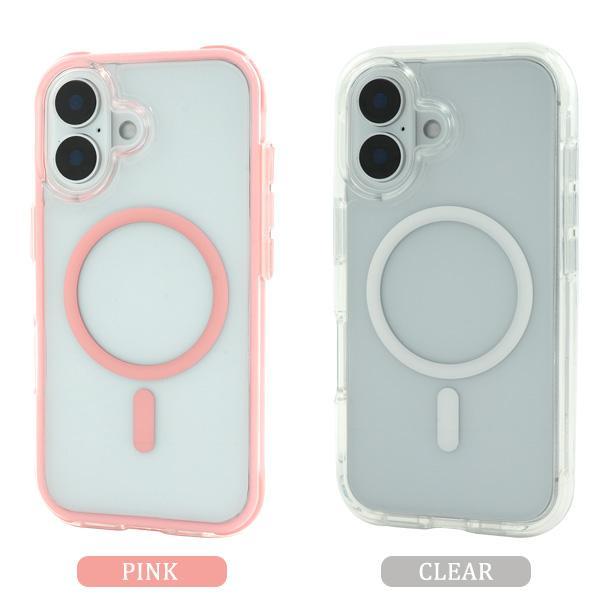 iPhone 16 16pro 16plus 16promax MagSafe対応 耐衝撃 クリア ケース 透明 iPhone16 プロ プロマックス pro plus promax アイフォン アイホン カバー かわいい | ブランド登録なし | 05