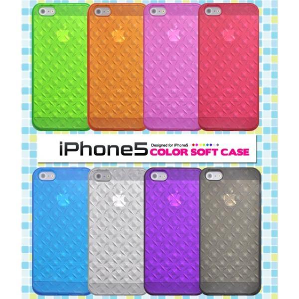 アイフォンケース iPhone5/5S/iPhoneSE用 カラーモザイクソフトケース iPhone5ケース アイフォン5ケース アイフォン5カバー | ブランド登録なし