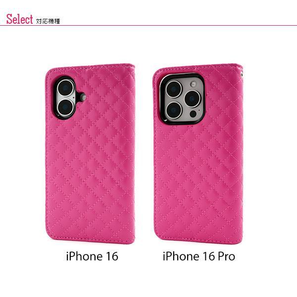 iPhone16 e pro plus promax ケース 手帳型 大人可愛 キルティング デザイン キルト iphone 16 アイフォン アイホン プロ プラス プロマックス カバー かわいい | ブランド登録なし | 08