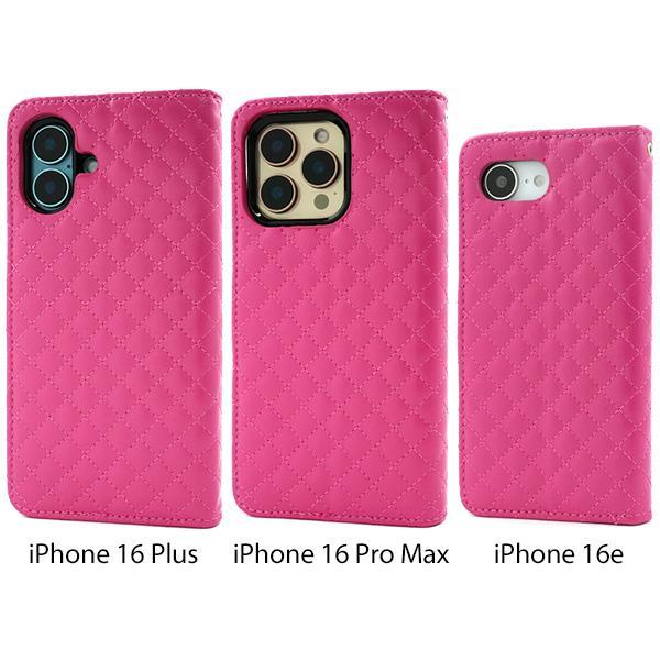 iPhone16 e pro plus promax ケース 手帳型 大人可愛 キルティング デザイン キルト iphone 16 アイフォン アイホン プロ プラス プロマックス カバー かわいい | ブランド登録なし | 09