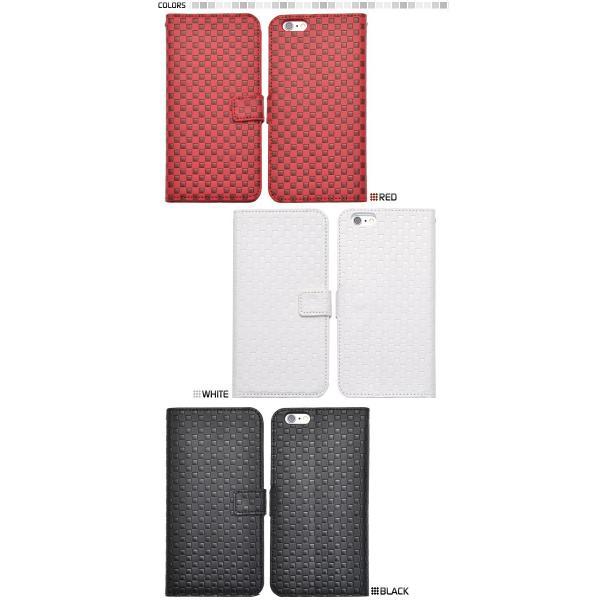 アイフォンケース iPhone 6 Plus用 市松模様デザインスタンドケースポーチ アイフォン6  ケースカバー | ブランド登録なし | 03
