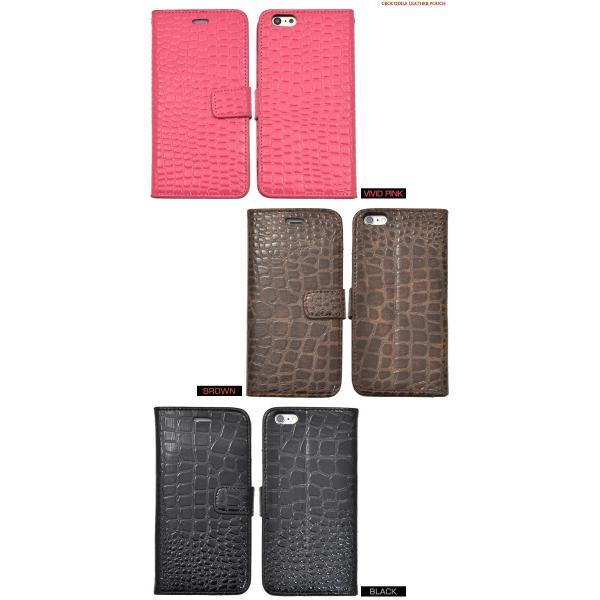 アイフォンケース iPhone 6 Plus用 クロコダイルレザーデザインスタンドケースポーチ 手帳型 バックカバー ジャケット アイフォン6  ケースカバー | ブランド登録なし | 03