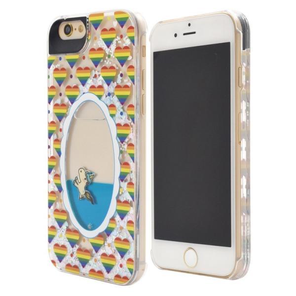 アイフォンケース アウトレット販売 iPhone8/iPhone7/iPhone6/6S(4.7インチ)兼用レインボーハートユニコーンキラキラケース | ブランド登録なし | 02