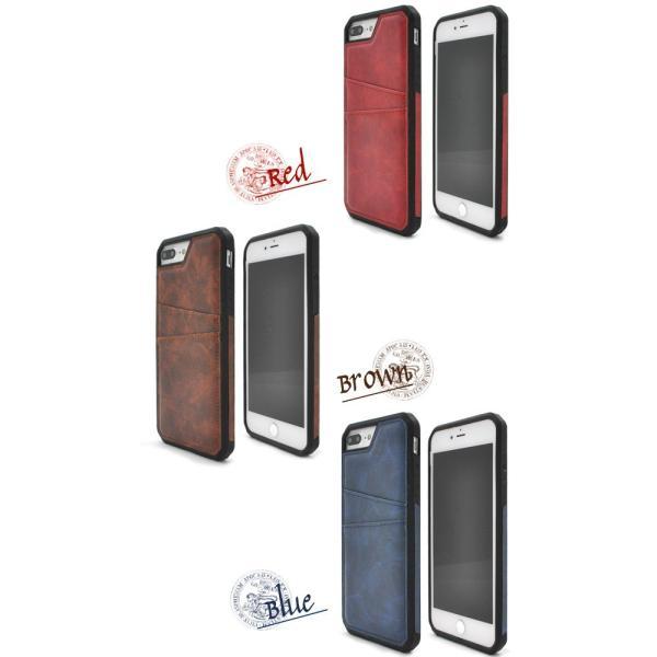 アイフォンケース iPhone7Plus/6Plus/6Splus/8Plus(5.5インチ)用 ポケット付きレザーデザインケース ポケット付きレザーデザインケース バックケースタイプ | ブランド登録なし | 03