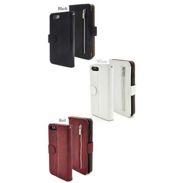 アイフォンケース iPhone7Plus/iPhone8Plus(5.5インチ)用 ファスナー＆ポケットレザーケースポーチ アイフォン7PLUS アイフォン7プラス アイフォン8PLUS | ブランド登録なし | 03