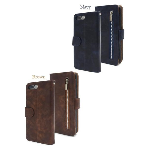 アイフォンケース iPhone7Plus/iPhone8Plus(5.5インチ)用 ファスナー＆ポケットレザーケースポーチ アイフォン7PLUS アイフォン7プラス アイフォン8PLUS | ブランド登録なし | 04