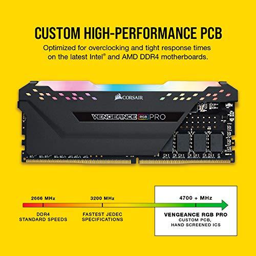Corsair DDR4-3600MHz デスクトップPC用 メモリ VENGEANCE RGB PROシリーズ 32GB [16GB×2枚] CMW32GX4M2E3200C16｜electricunagi｜04