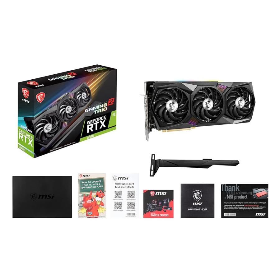30日保証/新品/即納】MSI GeForce RTX 3080 GAMING Z TRIO 12G LHR