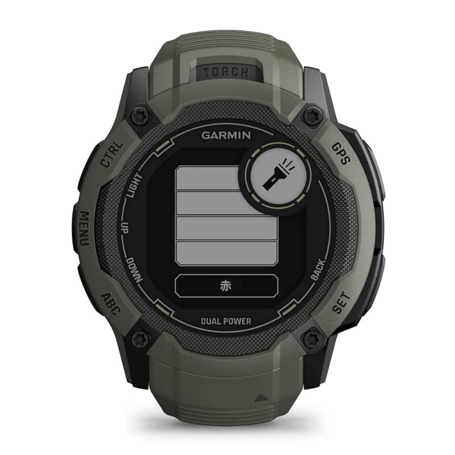 ガーミン(GARMIN) Instinct 2X Dual Power Moss タフネスGPSスマート 