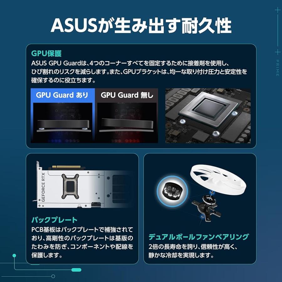 ASUS RTX5070 搭載 ビデオカード PCIe 5.0 12GB GDDR7 OC Edition 白