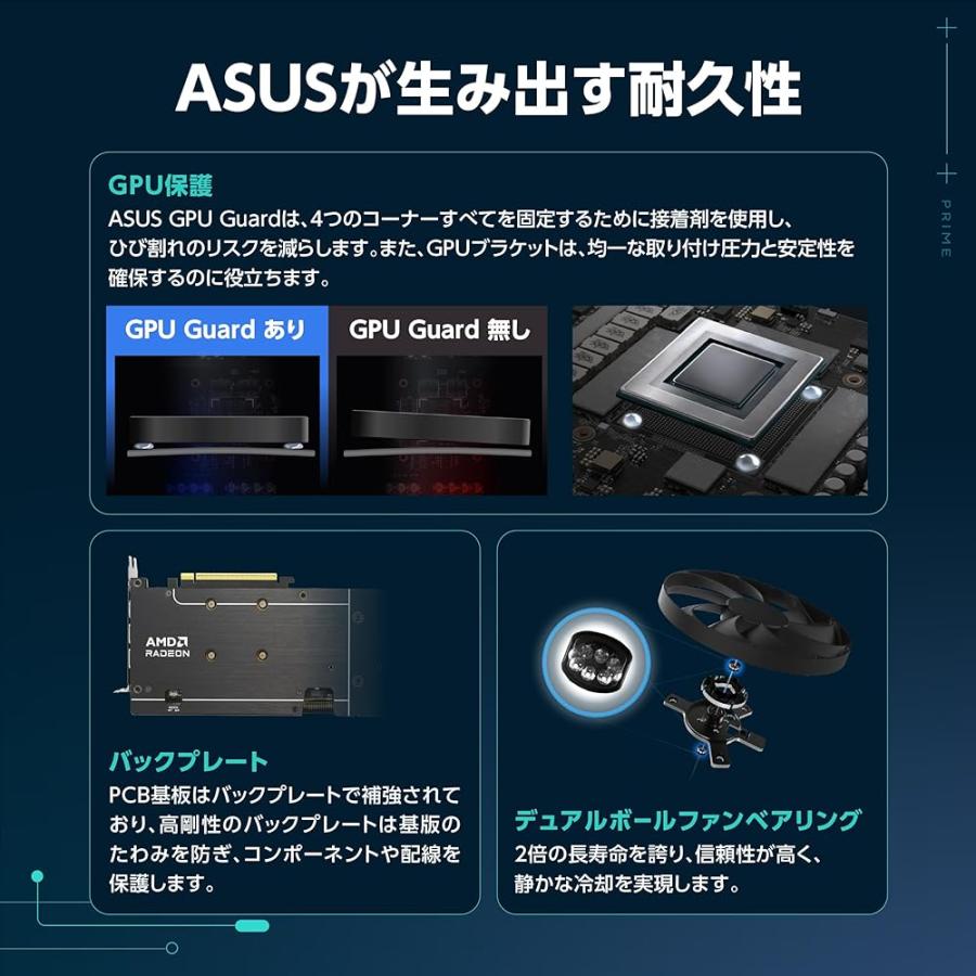 ASUS AMD Radeon RX 9060 XT ビデオカード 16GB GDDR6 OCエディション