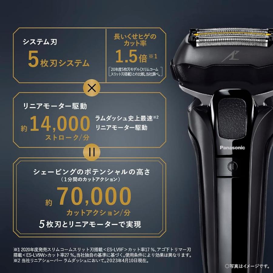 パナソニック ラムダッシュPRO 5枚刃 お風呂剃り可 黒ES-LV7W-K パナソニック ラムダッシュPRO メンズシェーバー 5枚刃 全自動洗浄充電