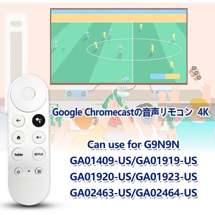 Google Chromecast 4K対応 2025年最新 Google Chromecast 4K 対応 アップグレード音声リモコン