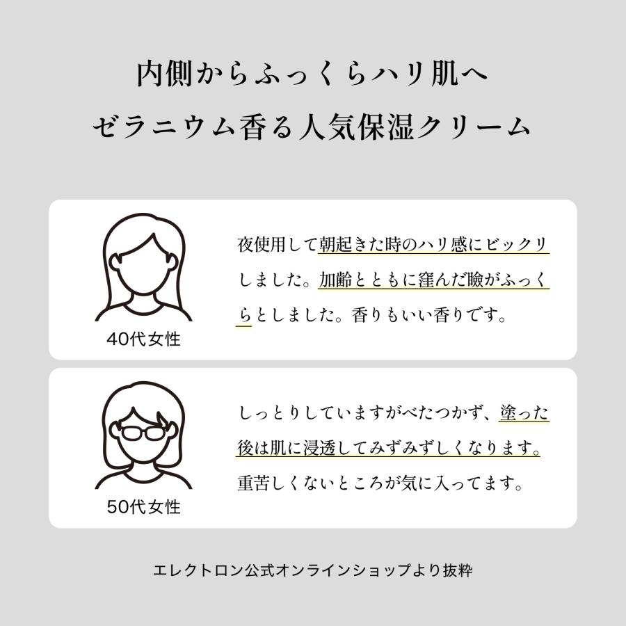 エレクトロン公式 フェイスクリーム 50g エイジング しわ たるみ 電子コスメ 活性電子水 保湿 ナイトケア｜electron-everyone｜06