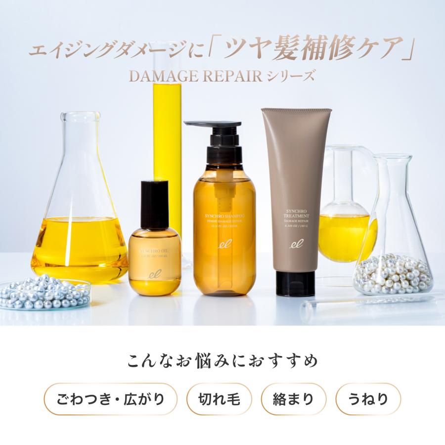 エレクトロン公式 シンクロトリートメント DAMAGE REPAIR 300g(ボトルタイプ) 女性用 ダメージ補修 ヘアケア ツヤ まとまる 電気バリブラシ | ELECTRON（コスメ、美容、ヘアケア） | 04