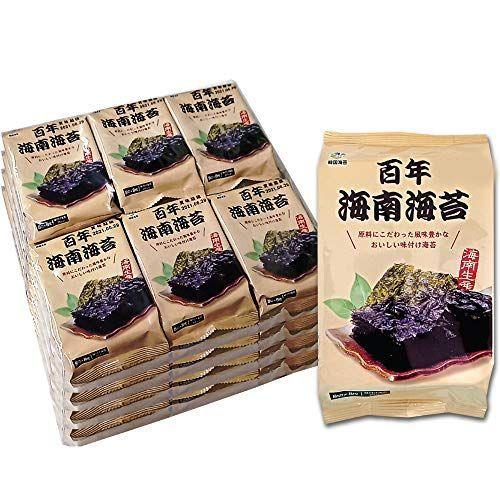 百年 海南海苔 8切8枚 24パック 味付けのり お弁当用 韓国