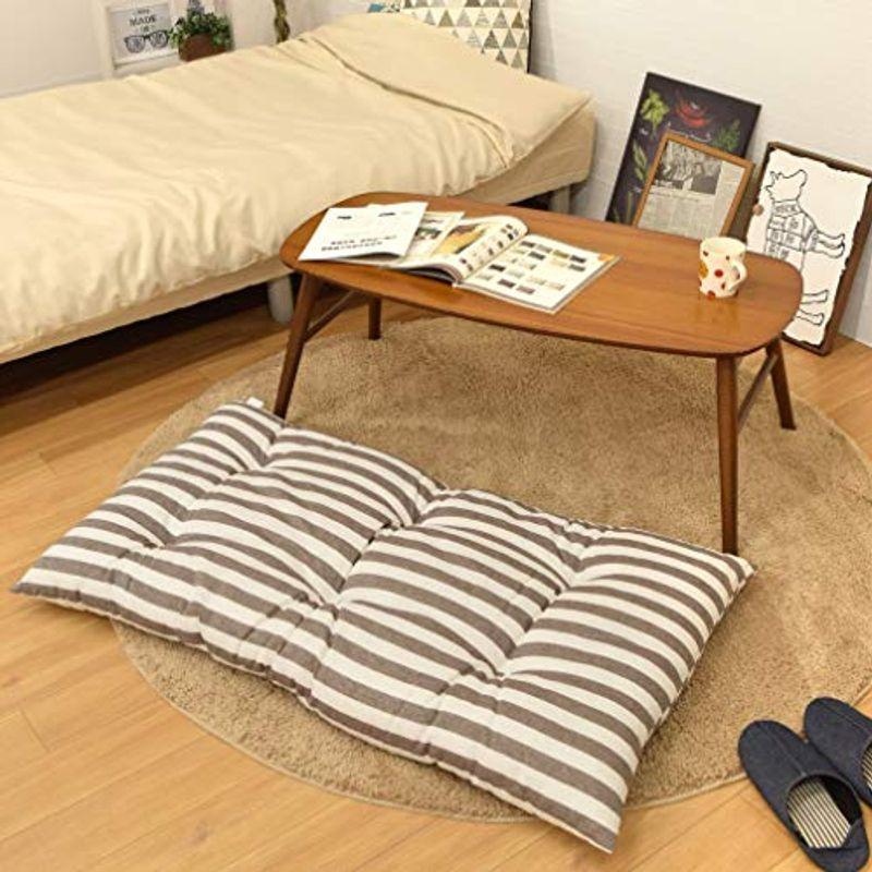 工場直送 Storepocket 双葉 先染ストライプ 座布団 長座布団 約68 1cm ストライプ 先染 綿混 ごろ寝 おしゃれ ふわふわ 流行に Turningheadskennel Com