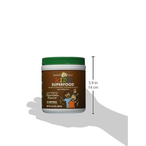 直営の通販サイトです Amazing Grass - Kidz SuperFoodの粉の 30 サービング非道なチョコレート味 - 6.5ポンド