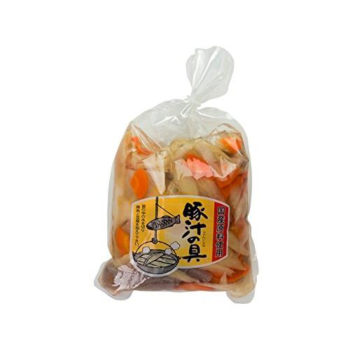 豚汁の具 (国産原料使用) 4種の国産素材 【だいこん にんじん ごぼう こんにゃく) のみを使用した (ぶた汁用の具材) 大根 人参 ゴボウ コンニャクの水煮