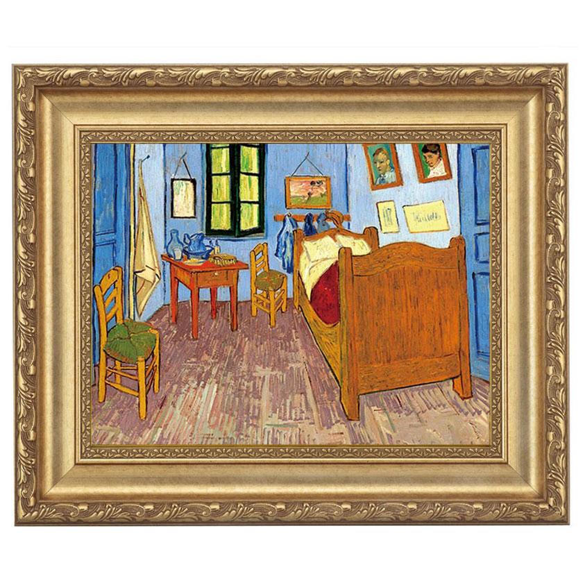 ゴッホ ゴッホの寝室 4号 立体複製名画 額付き 壁掛け 有名画家 アート