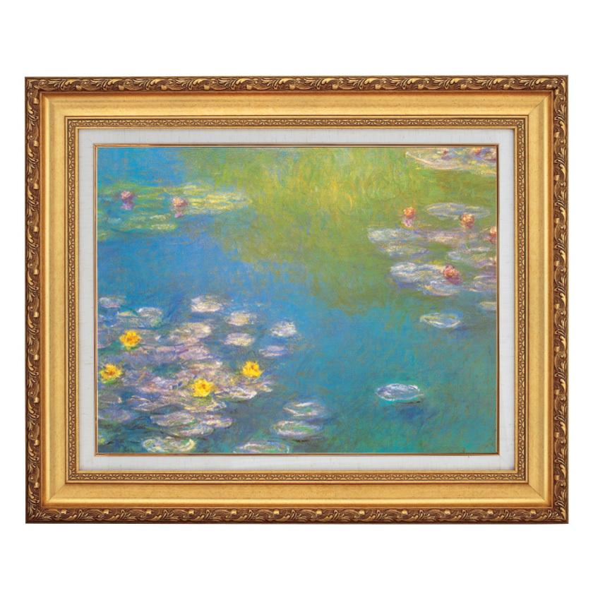 モネ 睡蓮 10号 立体複製名画 額付き 壁掛け 有名画家 - アート モネ 睡蓮 10号 立体複製名画 額付き 壁掛け 有名画家 - アート