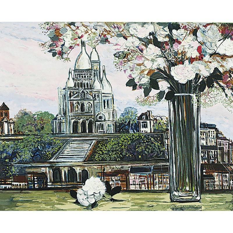 ミッシェル・アンリ サクレクール寺院 美術品 シルクスクリーン 絵画  