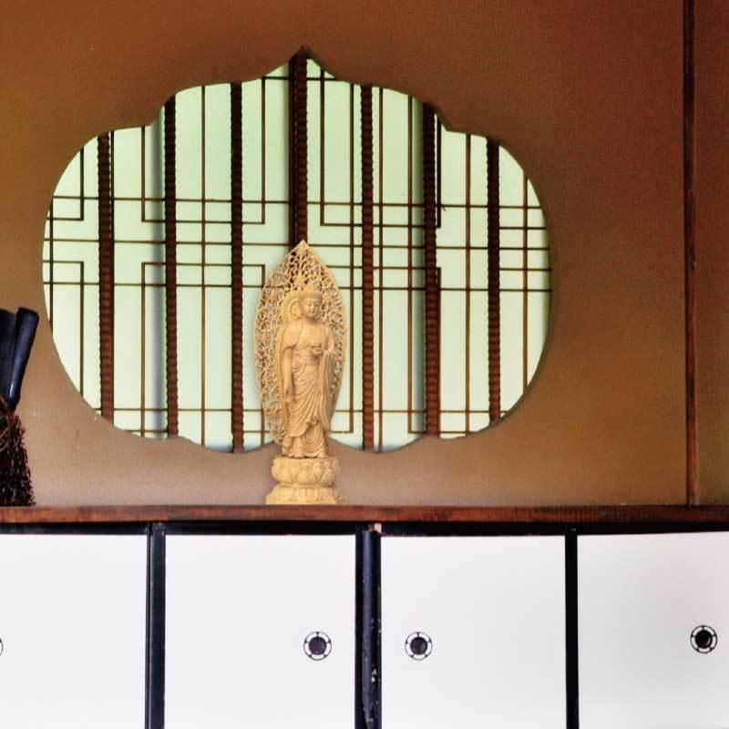 美術、工芸品 黄楊彫刻 仏像 阿弥陀如来 仏像彫刻 黄楊木彫刻 - アートの友